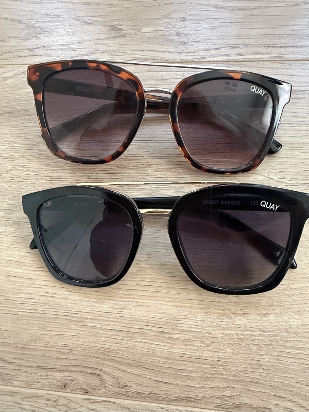 Quay Australia Kids Sunglasses - Black & Tortoiseshell Pair